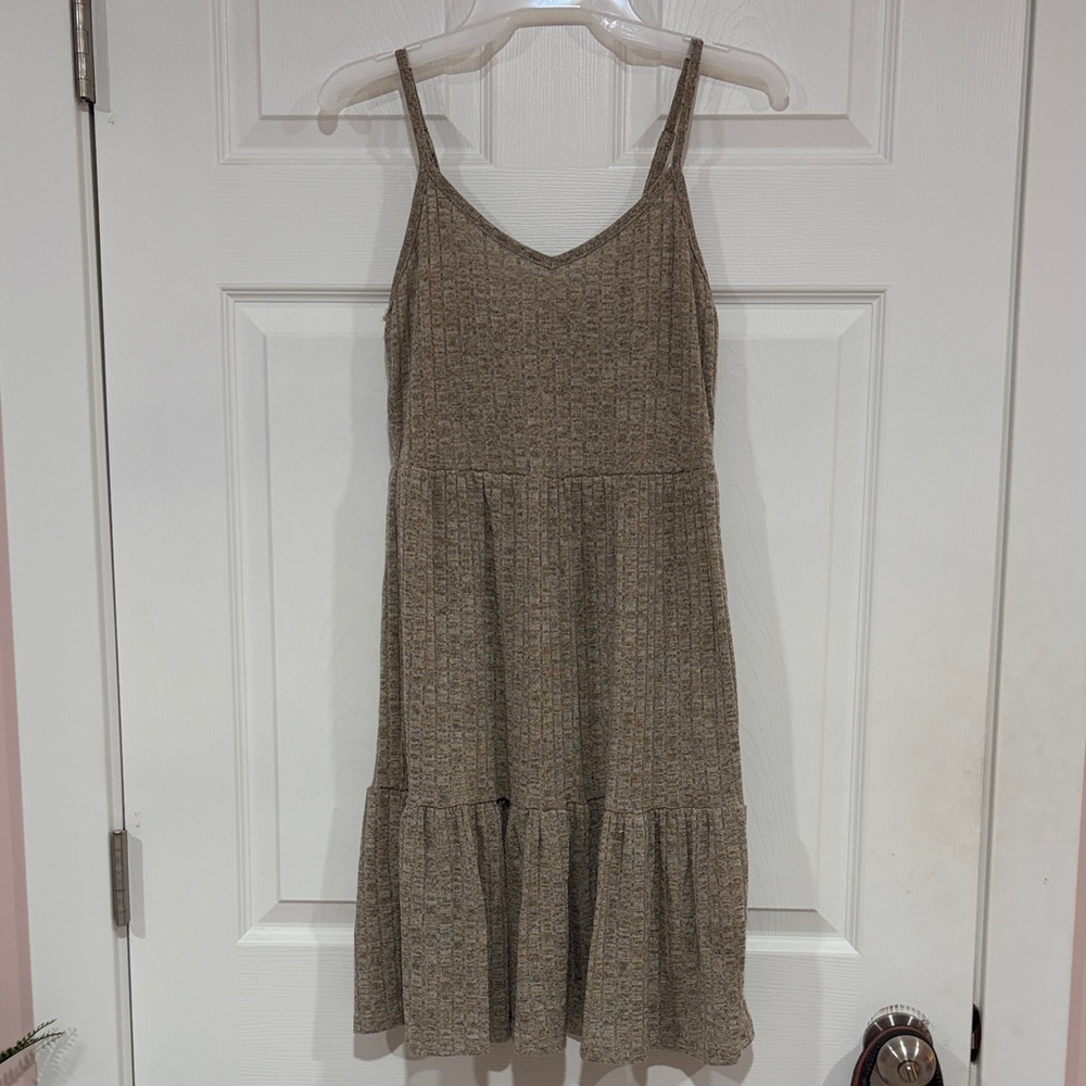Cupshe Brown Textured Mini Dress